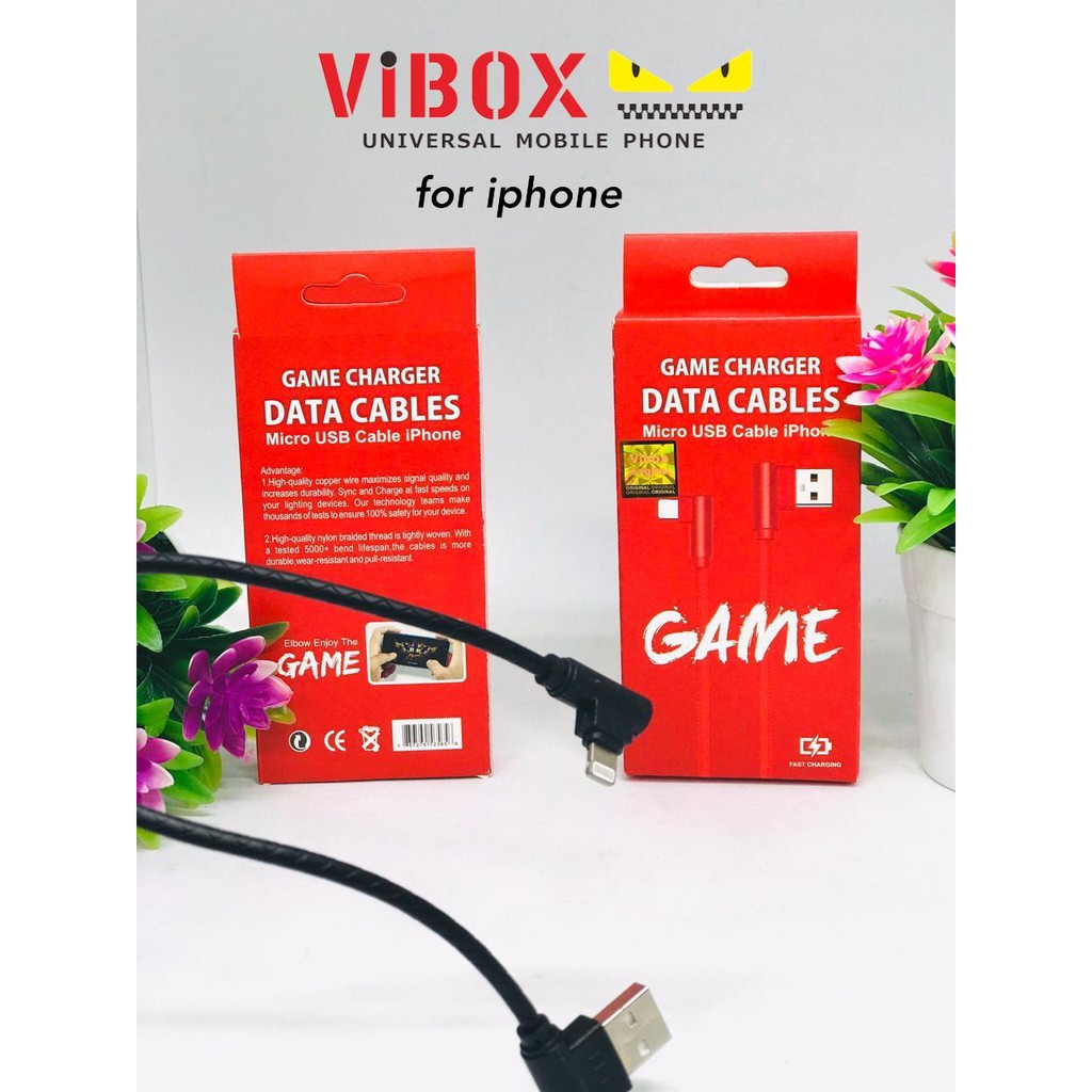 KABEL DATA GAMING VIBOX MICRO USB/IPHONE/TYPE C 1M KABEL DATA ANDROID