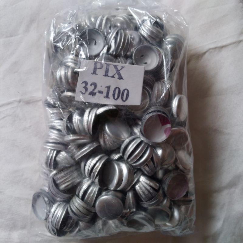 Kancing Bungkus Kaleng Ukuran 32 / 32L /2cm Gepeng