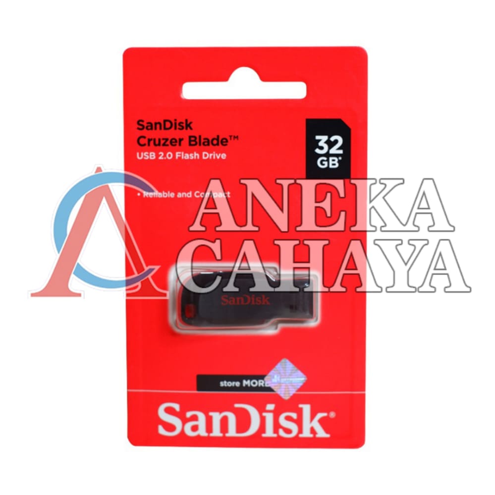 Flashdisk SanDisk 32GB USB 2.0 Cruzer Blade CZ50 - Garansi Resmi 5 Tahun