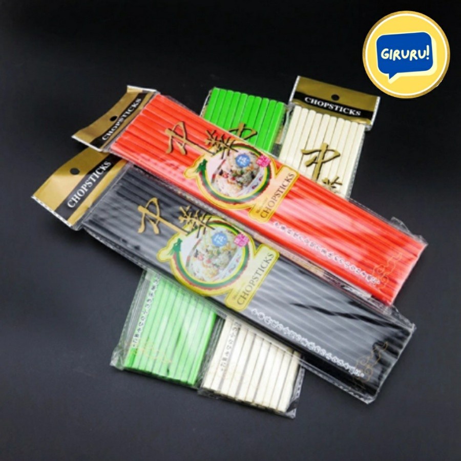 Sumpit Melamin Warna Sepasang / Melamin Chopstick Premium satu pasang / SUPIT MAKANAN