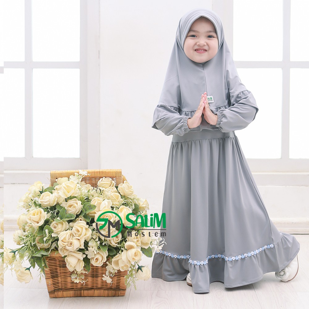 Salim moslem -Gamis anak perempuan / Baju muslim anak perempuan usia 1-8 tahun &quot;SYFA&quot;