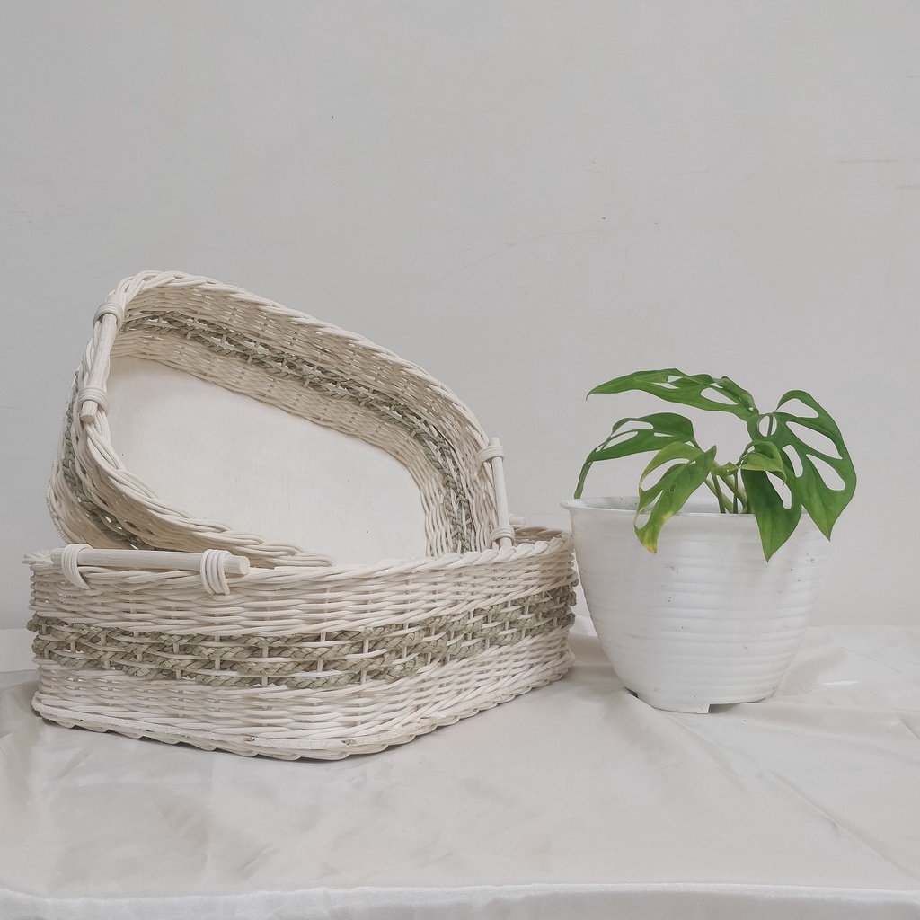 

Keranjang rotan hampers persegi panjang