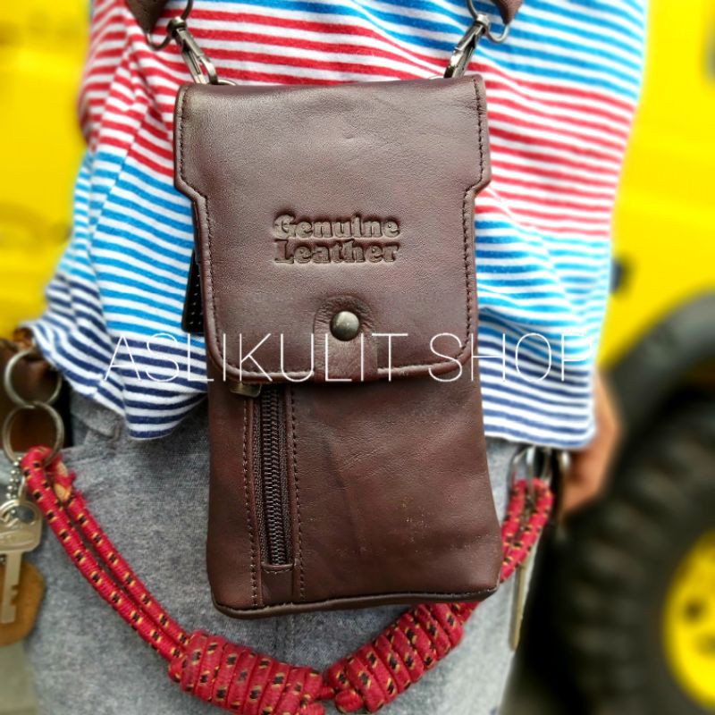 TAS HP KULIT-TAS HP SLEMPANG KECIL