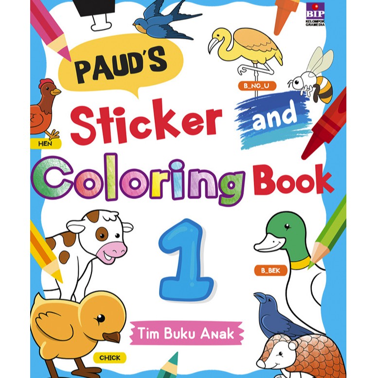 Gramedia Yogya - PAUD'S Sticker and Coloring Book 1