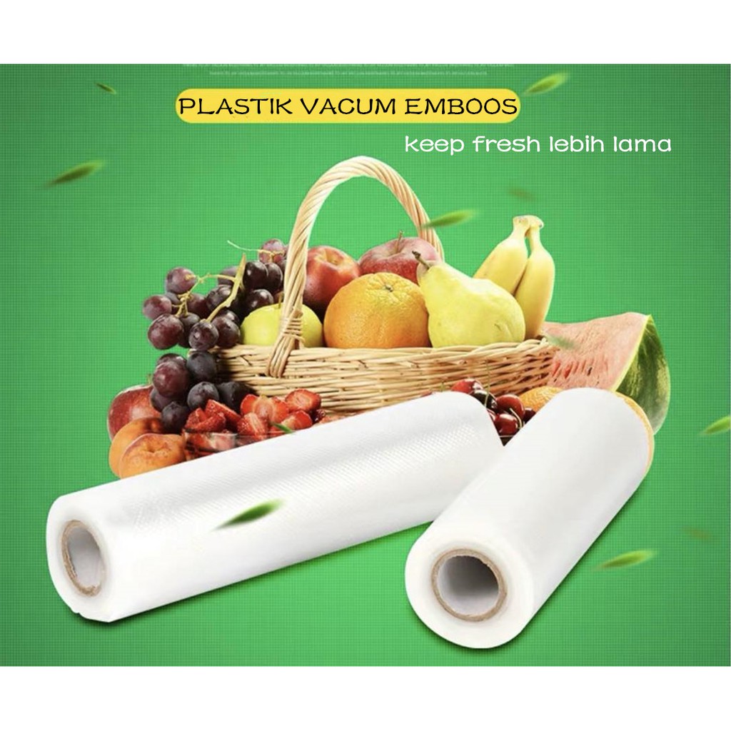 Refill Plastik  Vacum Roll  Emboss  Vacum Sealer Bag Food 