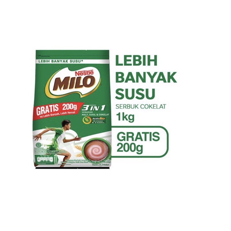 

MILO 3in1 1kg - 800gr