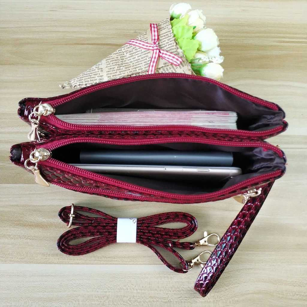 TOTE BAG TAS BAHU SELEMPANG 2326 TALI PANJANG WANITA DOMPET UANG KONDANGAN NIKAHAN PESTA