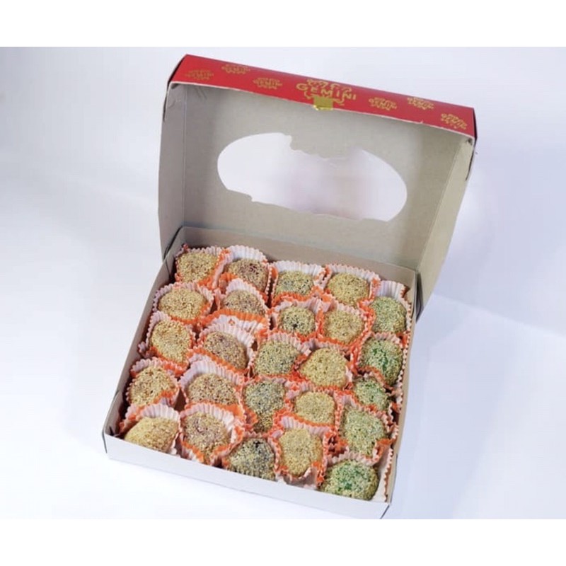 

Isi 25 Kueh Moaci Gemini Pusat Semarang/Moci Mochi Moachi