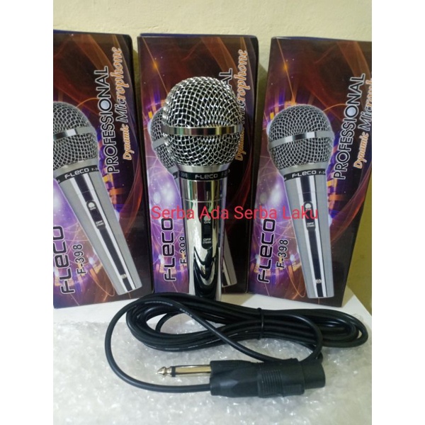 Mic Microfon Original Fleco F 398 Profesional Dynamic Stainless steel