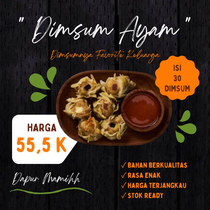 

Dimsum Ayam Matang Berkualitas isi 30 pcs