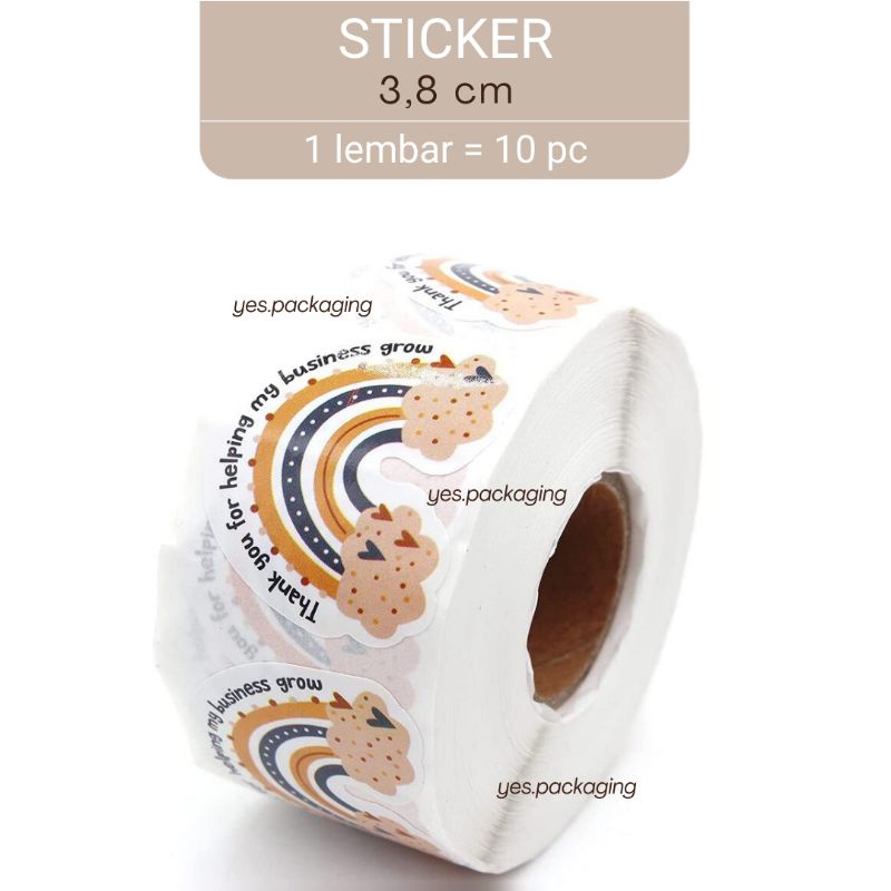 

[3,8x3cm] [10pc] STIKER TERIMA KASIH Thank You Sticker Stiker Kemasan Seal Sticker
