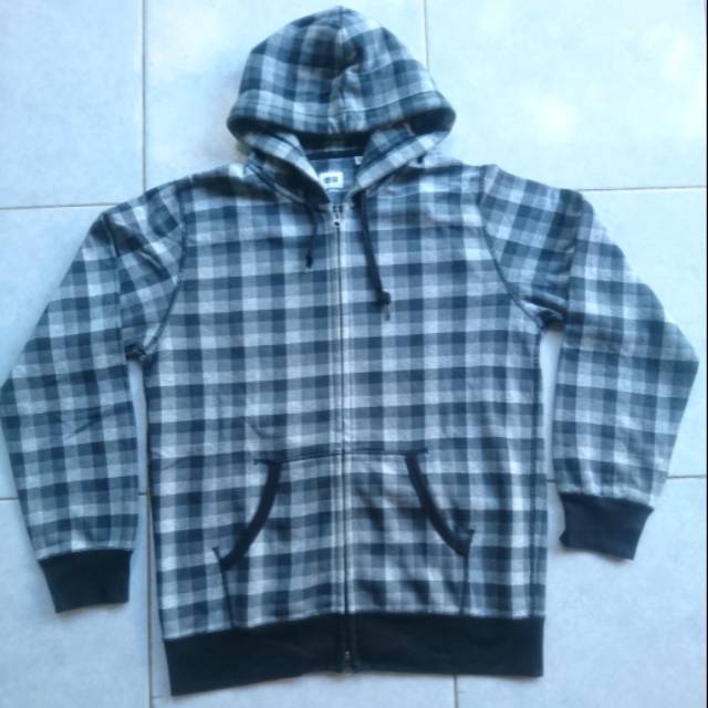 Zipper hoodie Uniqlo tartan