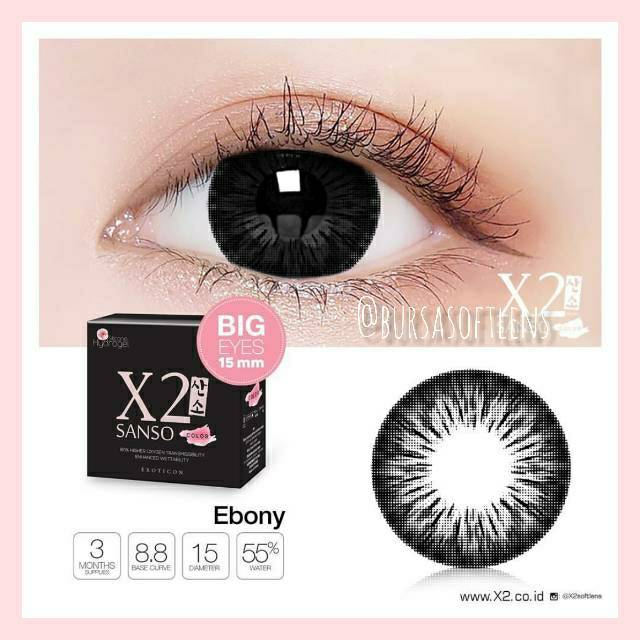 Softlens X2 Sanso Black FREE LENSCASE