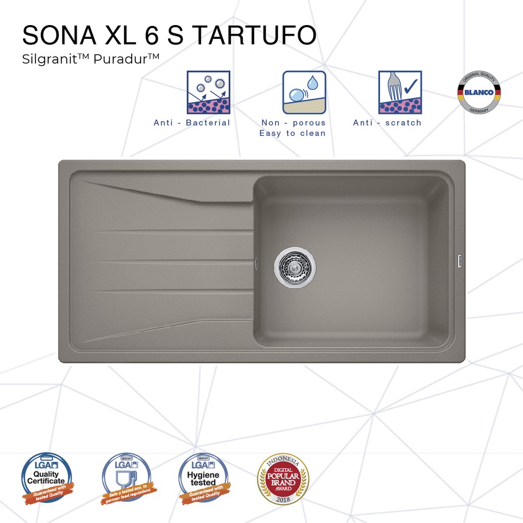 Blanco Sona Xl S Silgranit Kitchen Sink Shopee Indonesia