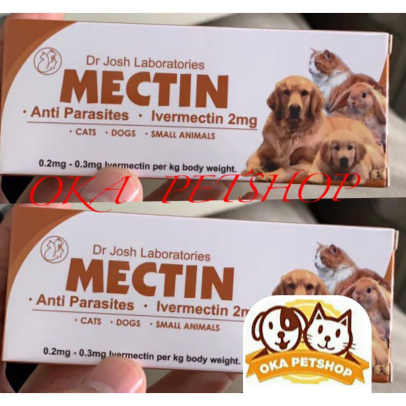 Obat Kutu Oral MECTIN 1 Tablet / Anti Parasit / Obat Kutu Kucing &amp; Anjing