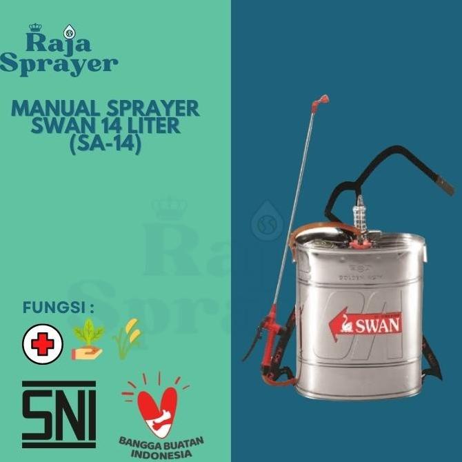 SWAN Sprayer Tangki Stainless Semprotan Hama Manual 14 Liter SA-14