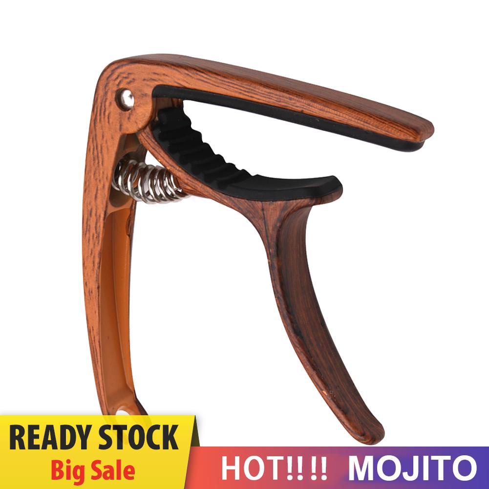 Capo Gitar Folk Motif Serat Kayu Quick Change