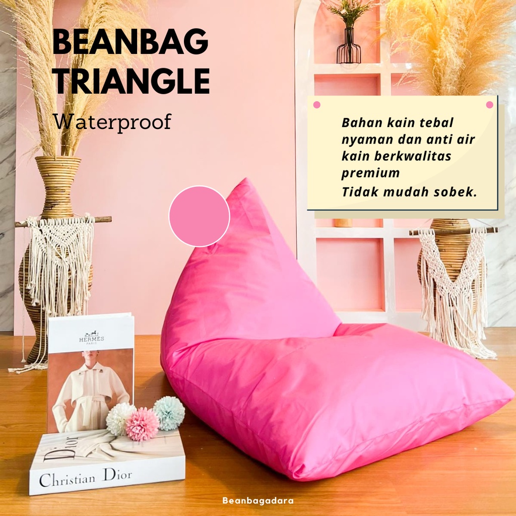 Beanbag Triangle Size L Bahan Waterproof - Anti Air