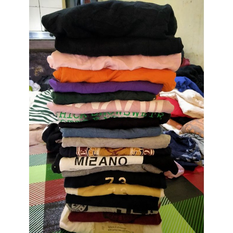 Borongan crewneck oversize/lengan balon