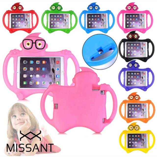 KIDS CUTE CARTOON SHOCKPROOF EVA STAND CASE FOR IPAD AIR 1 & 2
