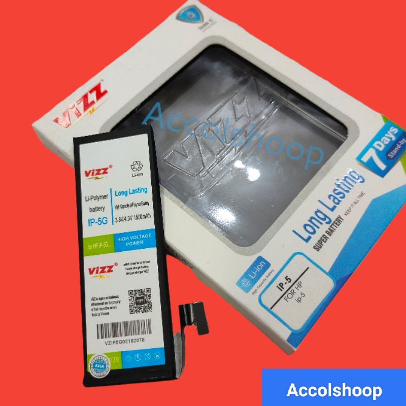 Baterai Batre Vizz Iph 5G ORIGINAL Vizz