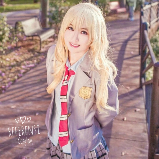 KOSTUM COSPLAY KAORI MIYAZONO SHIGATSU WA KIMI NO USO