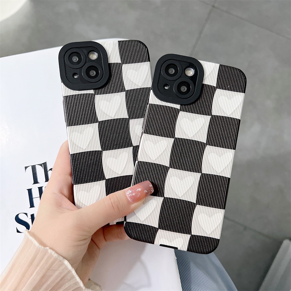 Soft Case Bahan Kulit Domba Motif Hati Untuk VIVO Y12S Y12A Y15S Y15A Y21S Y21T Y33S Y20i Y20 Y53S Y51A Y31 2021 Y51 Y11 Y15 S1 Y95 Y12 Y1 S1