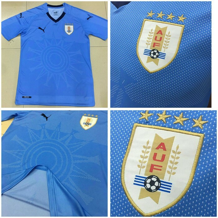 JERSEY BOLA URUGUAY HOME OFFICIAL WORLD CUP PIALA DUNIA 2018