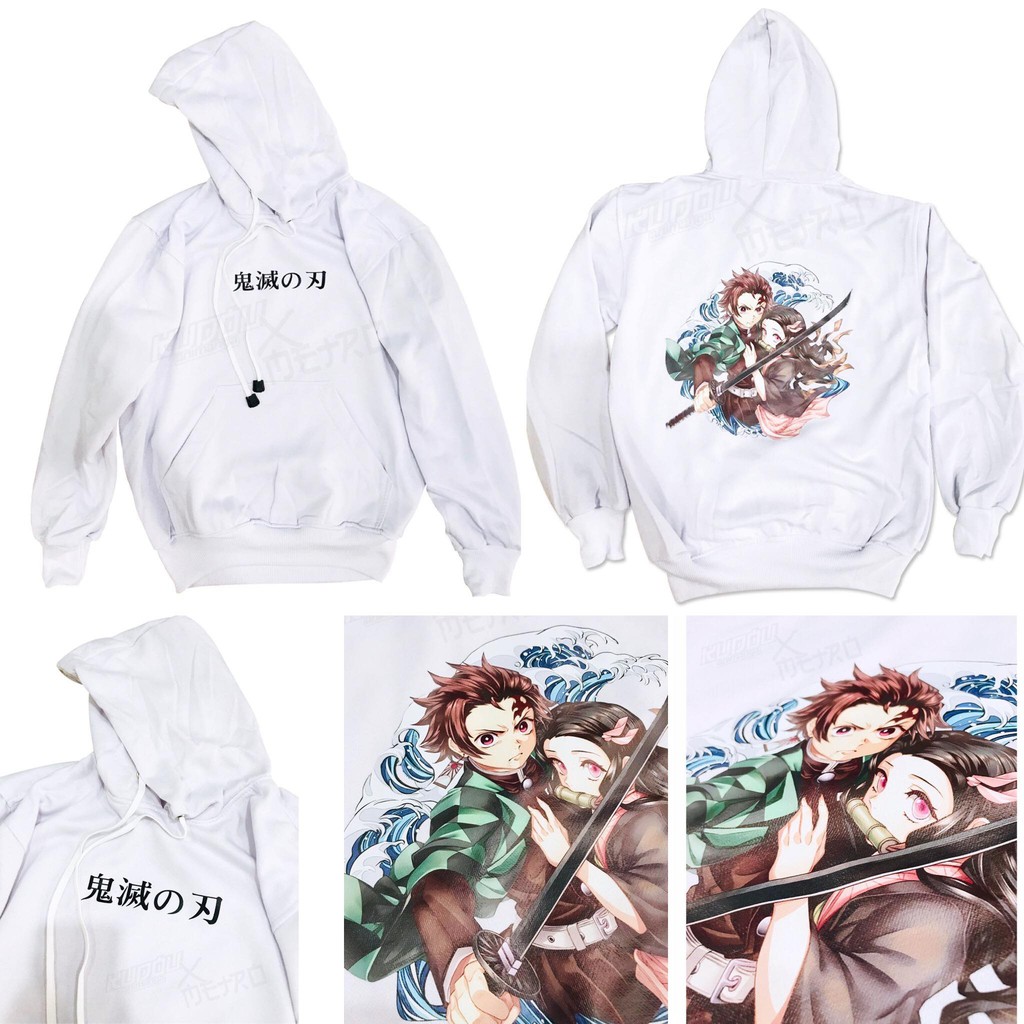 Sweater Anime Kimetsu No Yaiba White