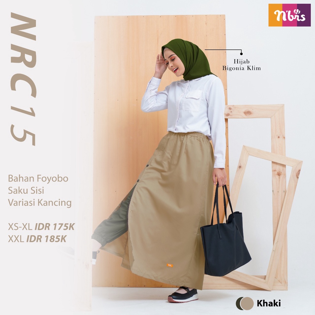 Nibras Rok Celana NRC 15 Bahan Foyobo Bawan muslimah model terbaru