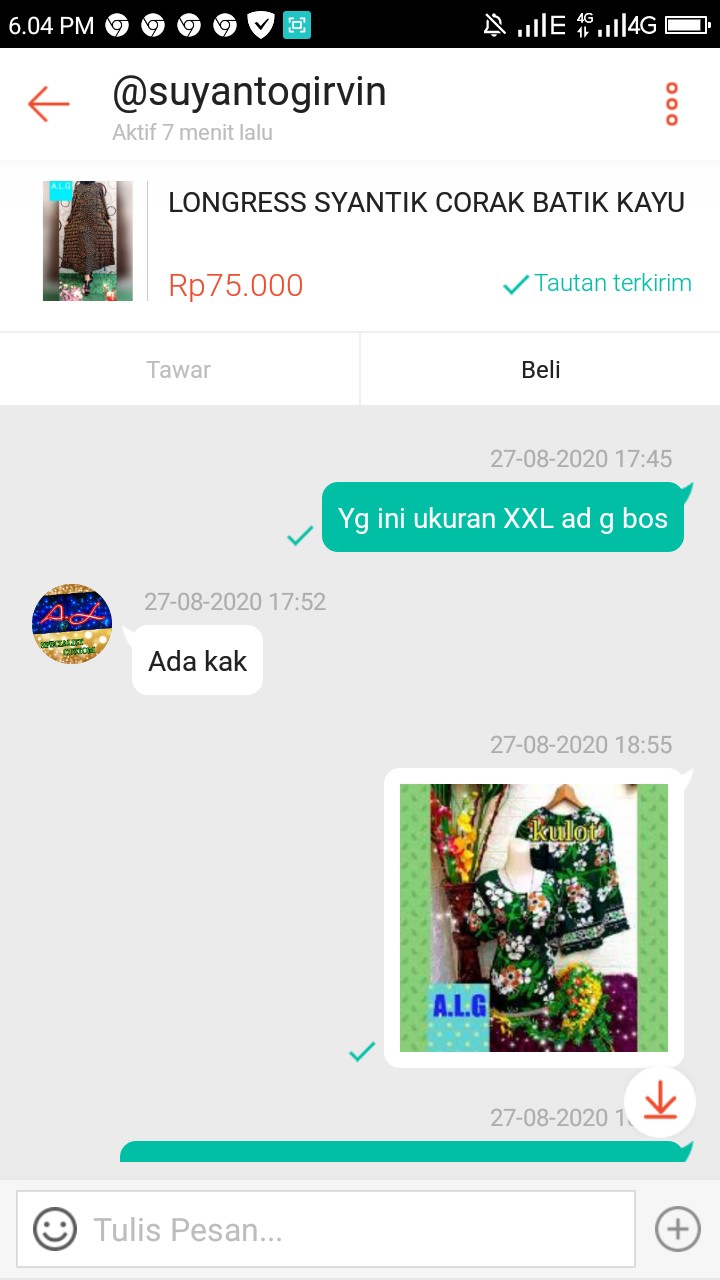 Stelan Batik Kulot Kekinian