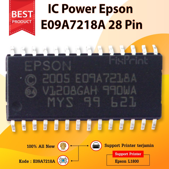 IC Power Mainboard Printer Epson L1800 E09A7218A 28 Pin