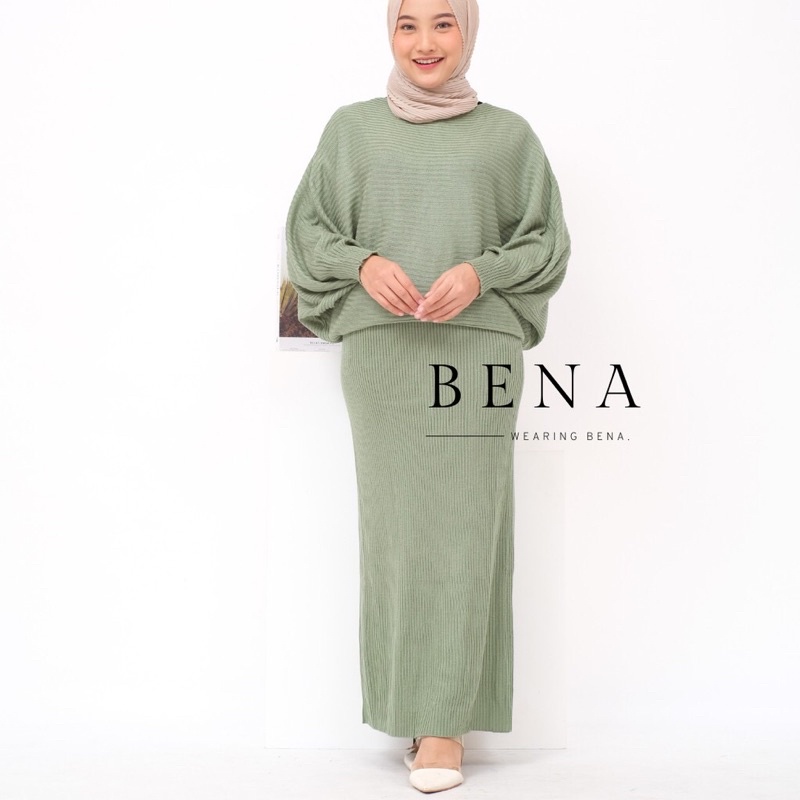 STELAN BATWING+ROK RAJUT PANJANG /ONE SET OUTHER KALONG LASPERAL-TERMURAH/atasan rajut wanita