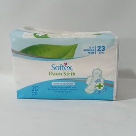 Softex Daun Sirih ( 23cm isi 20 pads) Wing / Non wing pembalut (no.03)