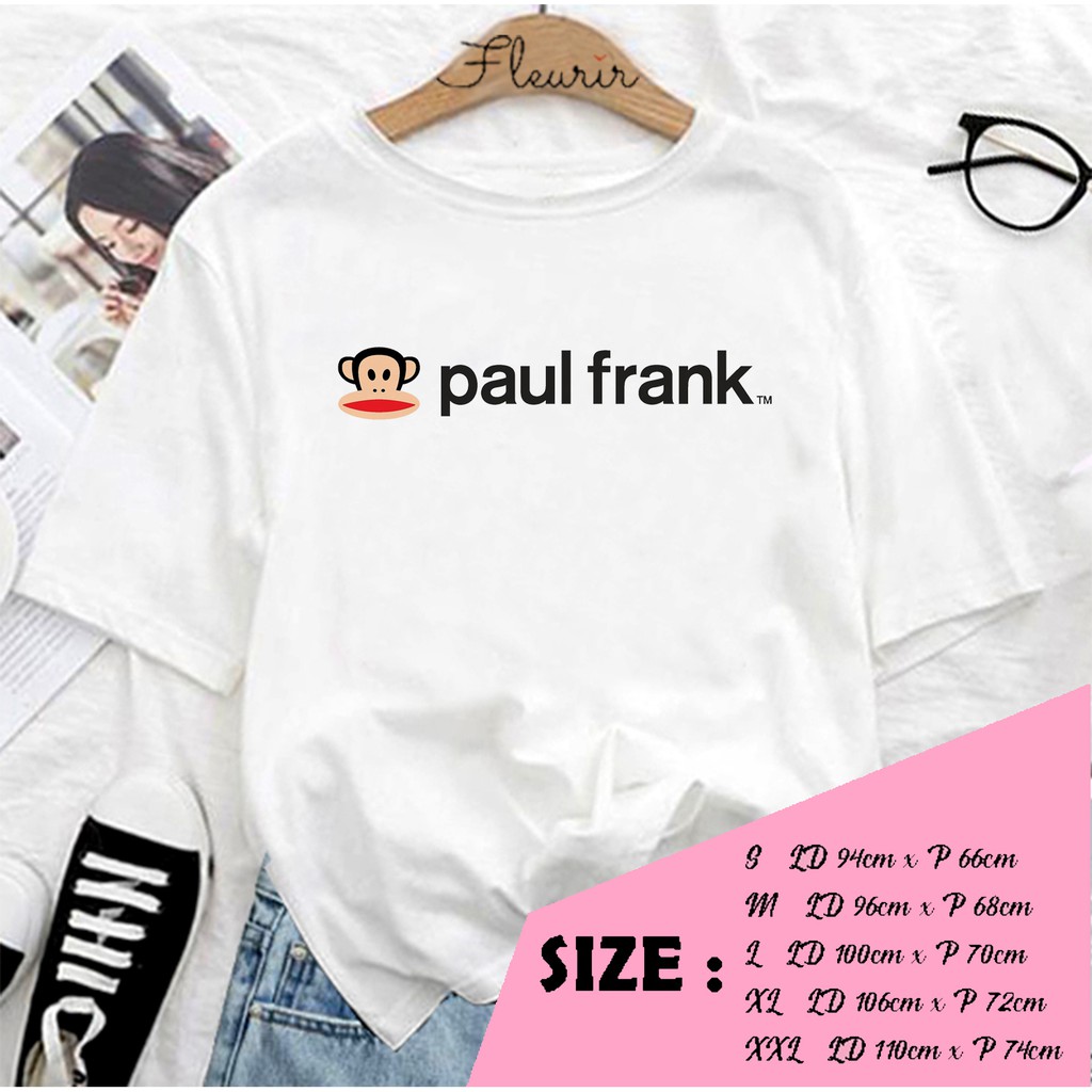 FLEURIR - KAOS PAUL FRANK KAOS KATUN KAOS OVERSIZE KAOS WANITA DEWASA TUMBLR TEE UNISEX JUMBO