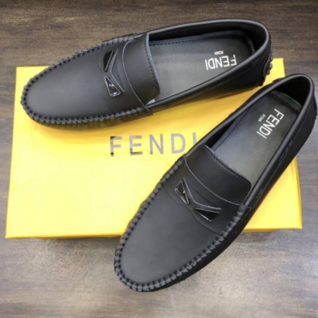 SEPATU PRIA FENDI 004 BRAND MIROR KULIT ASLI IMPORT