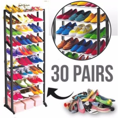 Amazing Shoes Rack Rak Sepatu 10 Susun Rak Sepatu Serbaguna Shopee Indonesia