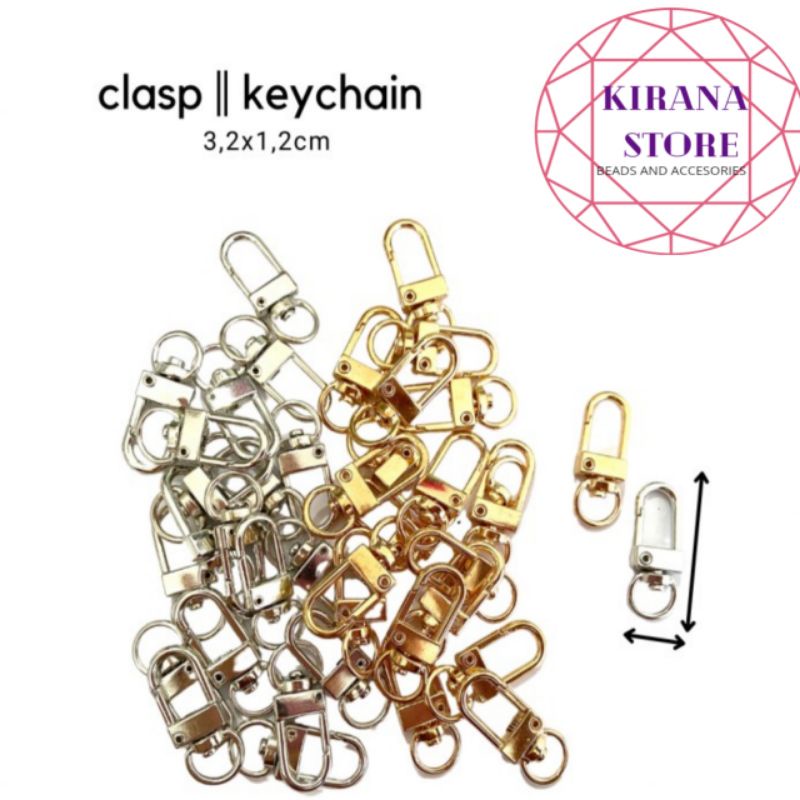 Jual Clasp kaitan gantungan kunci keychain kokot udang aksesoris