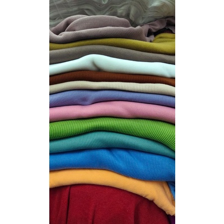 BAHAN KAOS KNIT/RIB COTTON PREMIUM CVC  PER KILO