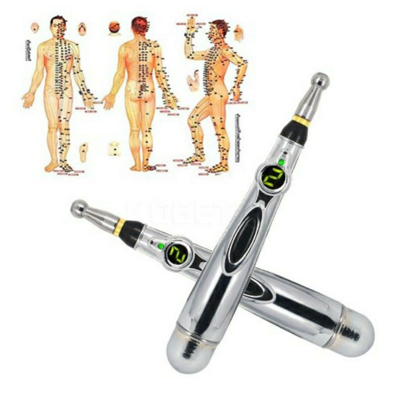 Premium Original Alat kesehatan refleksi pijat akupunter pen pensil akupuntur getar terapi laser leher badan wajah