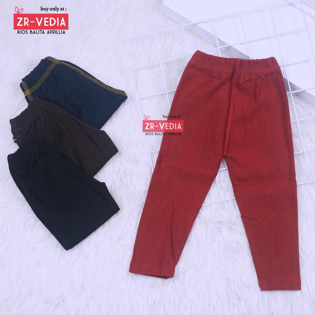 Jegging Polos uk 5-6 Tahun / Legging Jeans Polos Anak Laki Perempuan Murah Celana Panjang Tebal Adem