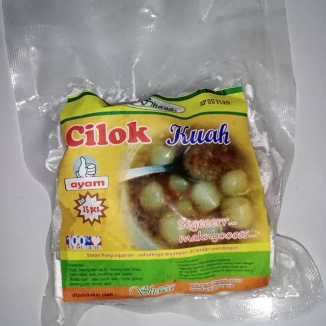 

Cilok kuah shaza isi ayam