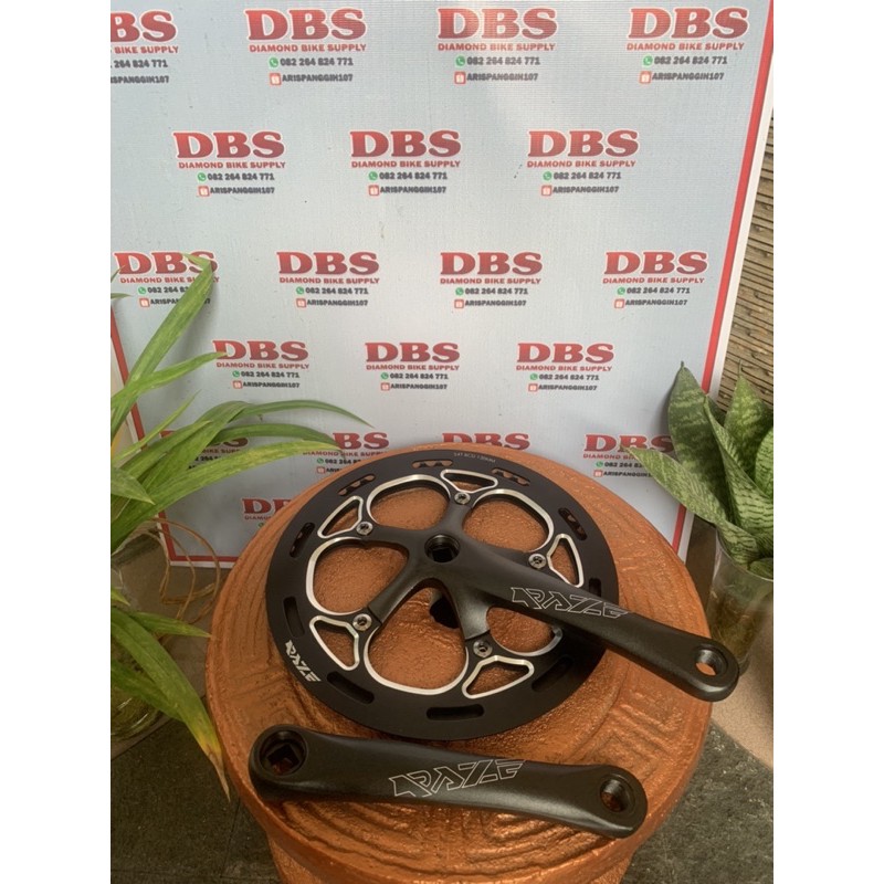 CRANK RAZE 54t ALLOY CRANK SEPEDA LIPAT MINIO MINITREK MINITRACK MINIVELO