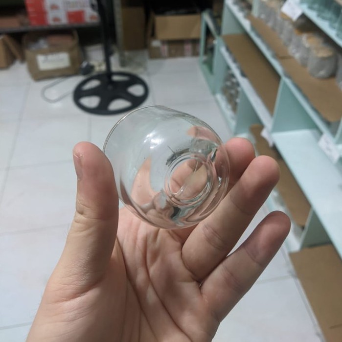 SMALL Wadah Gelas Lilin / Candle Clear Jar Glass Clear