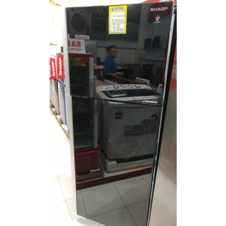 Kulkas 2 pintu Sharp SJ-IG 471 PG BK Kapasitas besar 364 liter