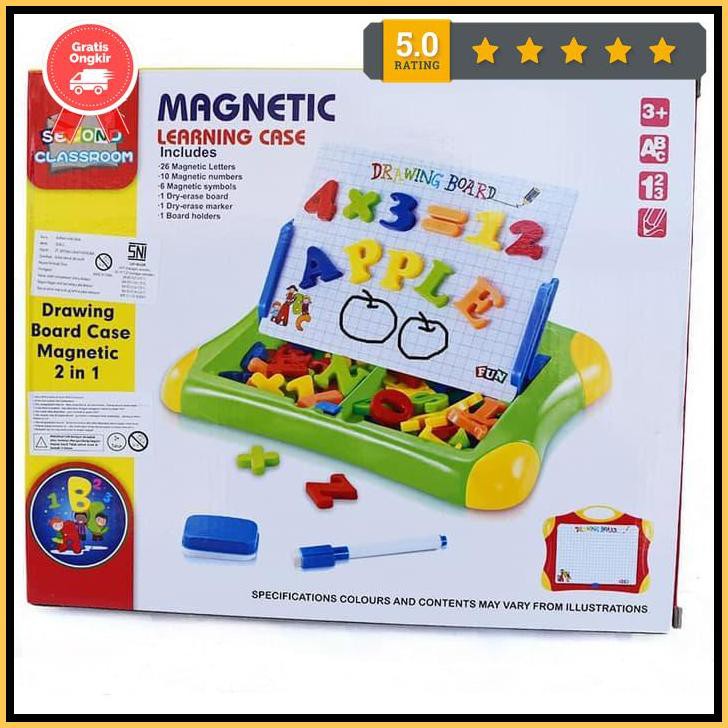 

Magnetic Learning Case Drawing Board Magnet 2 In 1 Meja Edukasi 5580 Ready789