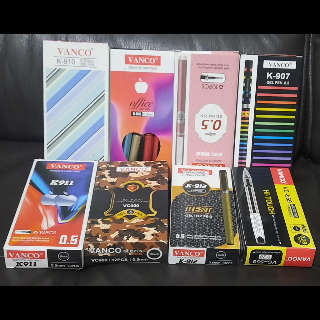 

[1 Lusin/ 12 Pcs] Bolpen Pulpen Pena Vanco K 918/ 906/K 907/ 559/ K912/ 909/ K911/ K910