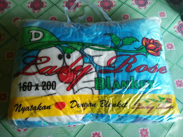 Selimut Lady Rose Doraemon Ultraman Power Ranger Pooh Nemo Stich Mickey Mouse Uk 160x200