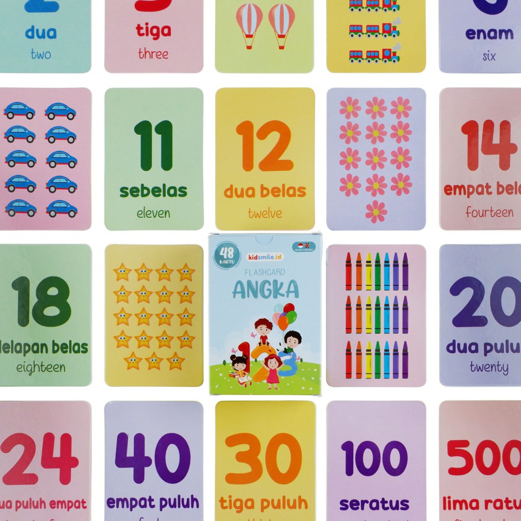 Flash Card Kidsmile ANGKA Flashcard Kidsmile Mainan Edukasi Anak Flashcard Anak Flash Card Anak