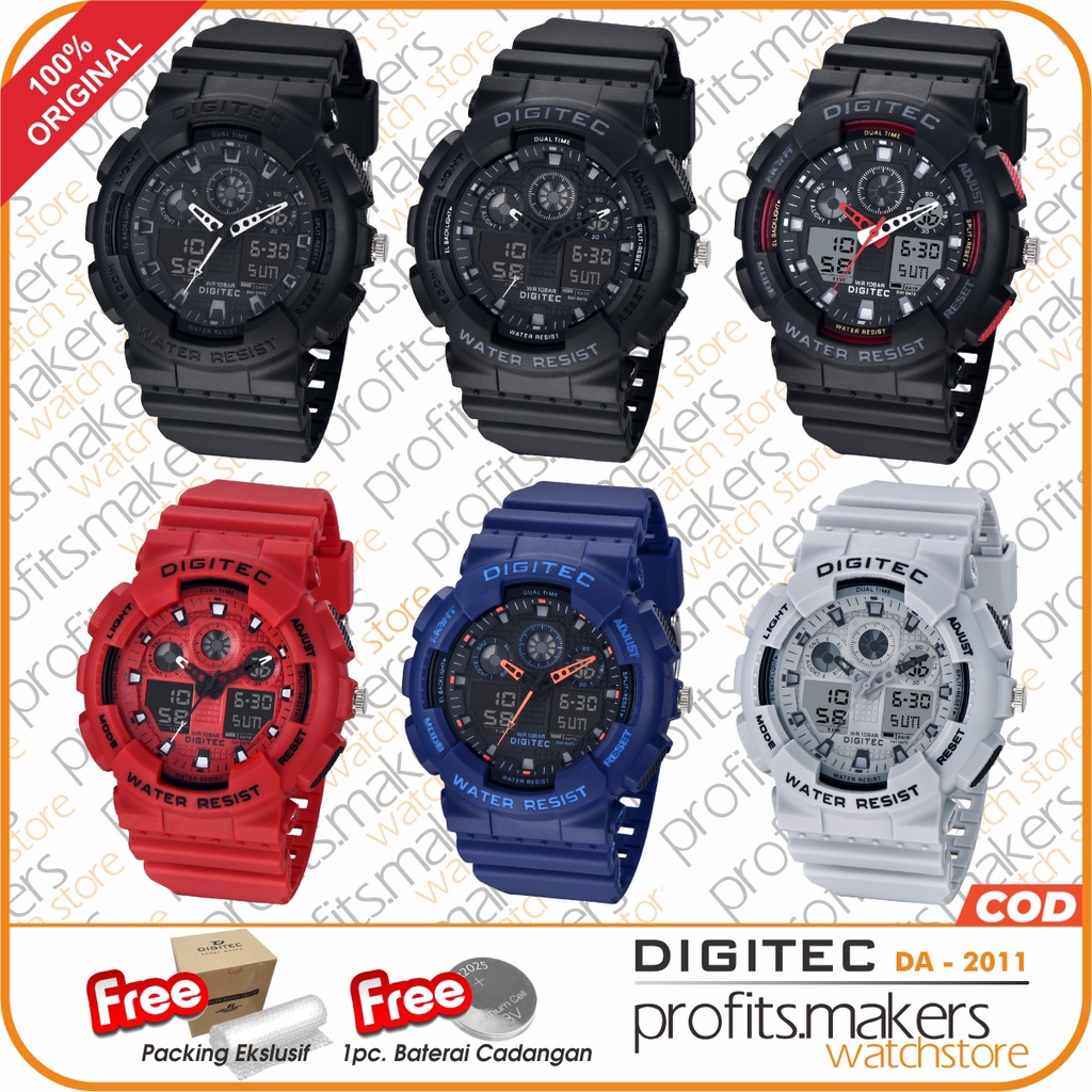 DIGITEC DA 2011 / DA-2011 / DA 2011 DG  Watch Jam Tangan ORIGINAL